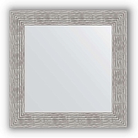Зеркало в багетной раме Evoform Definite BY 3153 70 x 70 см, волна хром