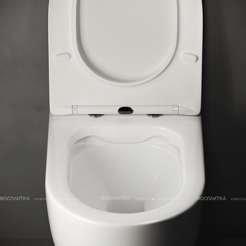 Комплект подвесной безободковый унитаз Ceramica Nova Mia Rimless CN1805 с ультра-тонким сиденьем SoftClose + инсталляция Creto Standart 1.0 INST-CR-1.0 - изображение 6