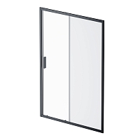 Душевая дверь Am.Pm Gem 140 см W90G-140-1-195BM стекло прозрачное / матовое, профиль черный