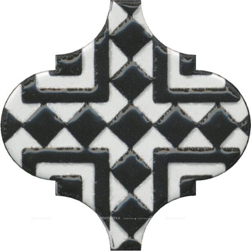 Керамическая плитка Kerama Marazzi Декор Арабески глянцевый орнамент 6,5х6,5