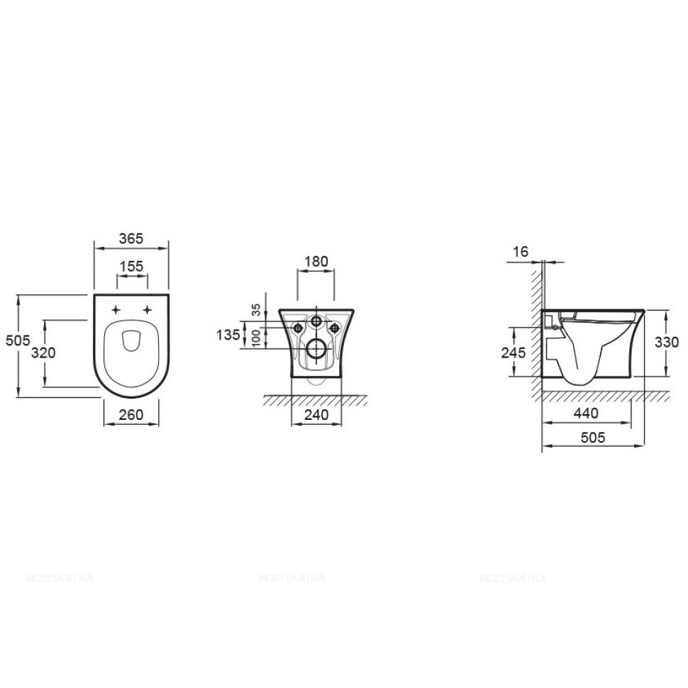 Комплект подвесной безободковый унитаз Jacob Delafon Aleo E21730RU-00 с сиденьем микролифт + система инсталляции с кнопкой смыва хром - изображение 8
