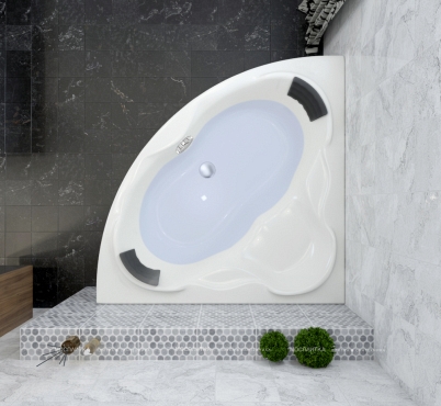 Акриловая ванна Lavinia Boho Elegant, 140x140, S1-3705014P - 6 изображение