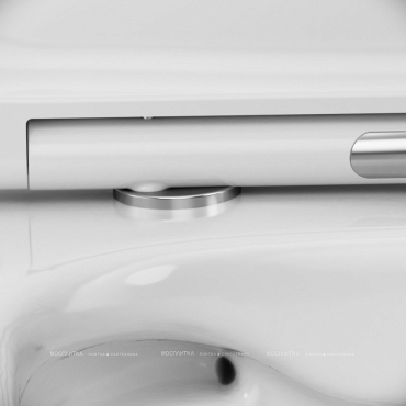 Унитаз подвесной безободковый Am.Pm Awe C111700SC с крышкой-сиденьем микролифт, белый - 7 изображение