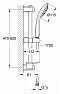 Душевой гарнитур Grohe Euphoria Mono 27266001, высота 60 см, шланг 175 см, &#216;115 мм - изображение 4