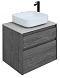 Комплект мебели для ванной Aquanet Nova Lite 60 см 242577, 2 ящика, венге, черный - 11 изображение