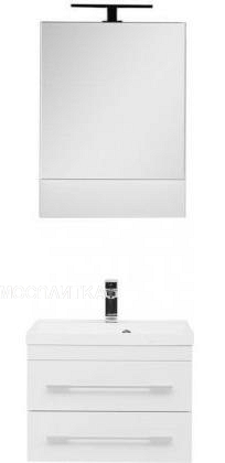 Комплект мебели для ванной Aquanet Нота 58 белый зеркало камерино - изображение 2