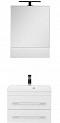Комплект мебели для ванной Aquanet Нота 58 белый зеркало камерино - 2 изображение