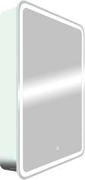 Зеркальный шкаф Art&Max Platino 55 см AM-Pla-550-800-1D-R-DS-F с подсветкой, белый - 2 изображение