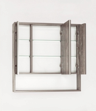 Зеркальный шкаф Style Line Экзотик 80 ЛС-00000399 древесина/белый - 3 изображение