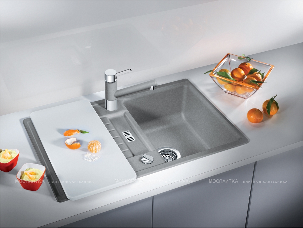 Кухонная мойка Blanco Zia 45 S 517416 серый беж - изображение 5