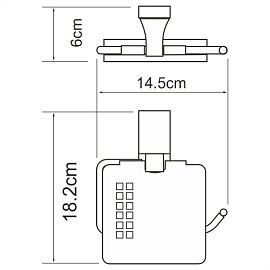 Держатель туалетной бумаги Wasserkraft Lopau K-6000, K-6025