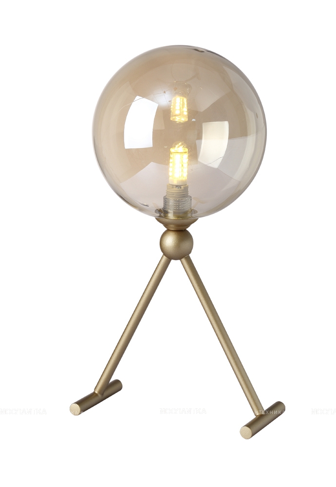 Настольная лампа Crystal Lux FRANCISCA LG1 GOLD/COGNAC - изображение 4