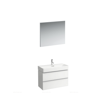 Шкаф-зеркало Laufen Frame25 4.0847.1.900.145.1 60 L стекло с белым напылением - 3 изображение