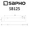 Полка Sapho Samba SB125 хром - изображение 5