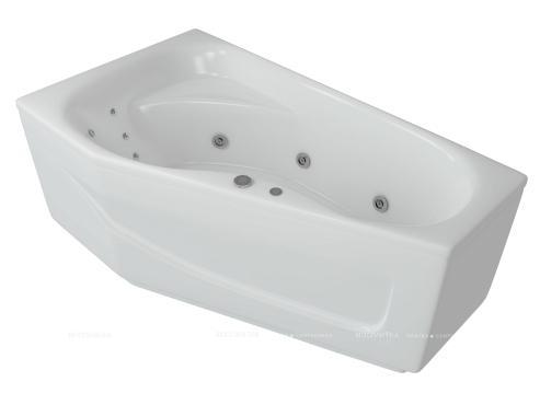 Акриловая ванна Aquatek Медея 170 см L на объемном каркасе - 3 изображение