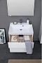 Комплект мебели для ванной Aquanet Гласс 80 белый - 17 изображение