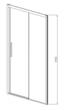 Душевая дверь Vincea Soft 130x195 см, VDS-3SO130CL, профиль хром, стекло прозрачное - 5 изображение