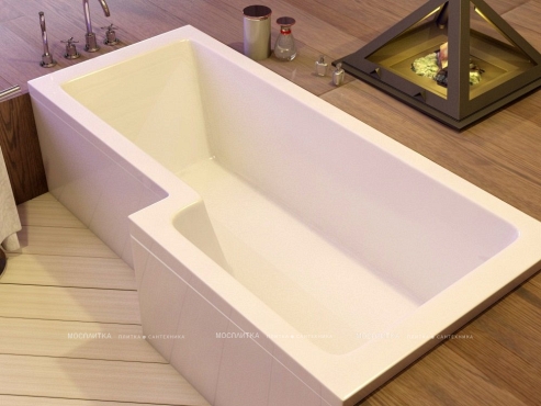 Акриловая ванна Vayer Options 170х85/70 см R - 4 изображение