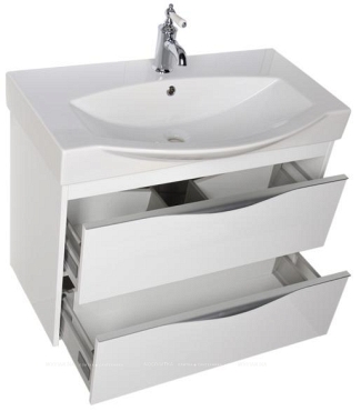 Комплект мебели для ванной Aquanet Франка 85 белый - 7 изображение