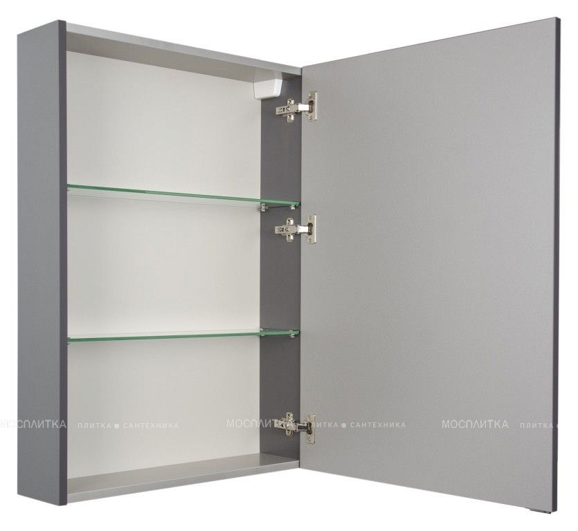 Зеркальный шкаф Aquanet Алвита 60 серый антрацит - изображение 4