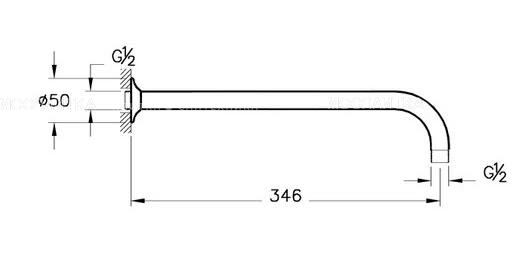 Душевой комплект VitrA Origin A49266EXP, хром - изображение 12