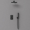 Душевой комплект Vincea VSFW-102TMB термостатический встраиваемый, двухрежимный, черный - 4 изображение