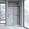 Душевая дверь Vincea Slim Soft 140x200 см, VDS-1SS140CLB, профиль черный, стекло прозрачное