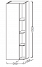 Шкаф-пенал Jacob Delafon Terrace 50 см EB1179G-S17 серый антрацит сатин - изображение 2