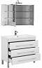 Комплект мебели для ванной Aquanet Верона 100 белый 3 ящика - 3 изображение