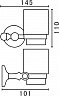 Стакан Art&Max Antic AM-E-2668AL - 2 изображение
