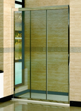 Душевая дверь в нишу RGW Classic CL-11 (1410-1460)х1850 профиль хром, стекло шиншила