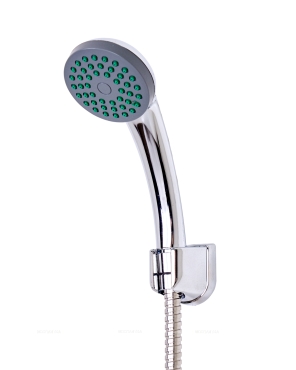 Смеситель для ванны/душа OneLife P11-218cr, полимерный, с длинным изливом с душевым набором, хром - 4 изображение