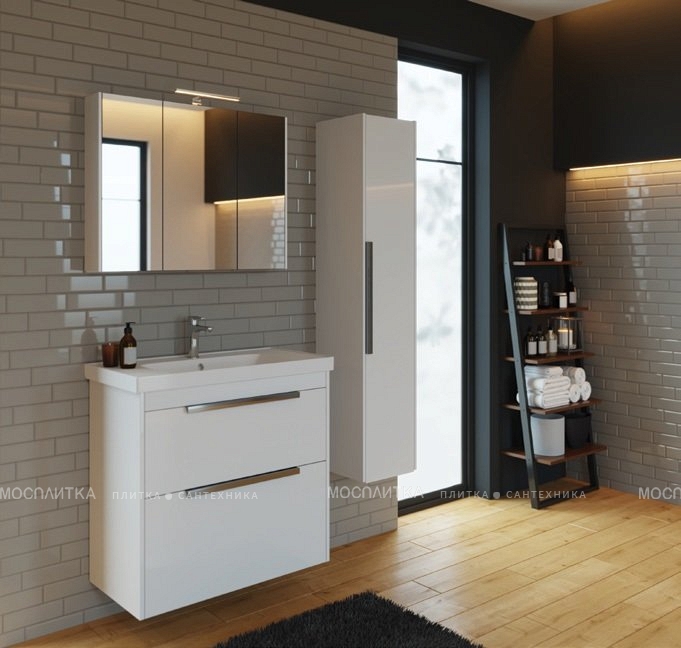Зеркальный шкаф Dreja Prime 60 см, 99.9304 подвесной, белый - изображение 2