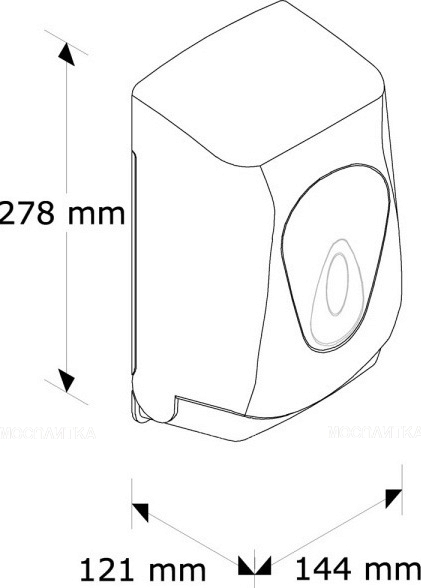Диспенсер туалетной бумаги Merida Top серая капля - изображение 2
