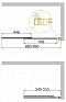 Шторка на ванну Cezares SLIDER-VF-11-90/150-P-Cr, профиль хром стекло рифленое 90см - изображение 2
