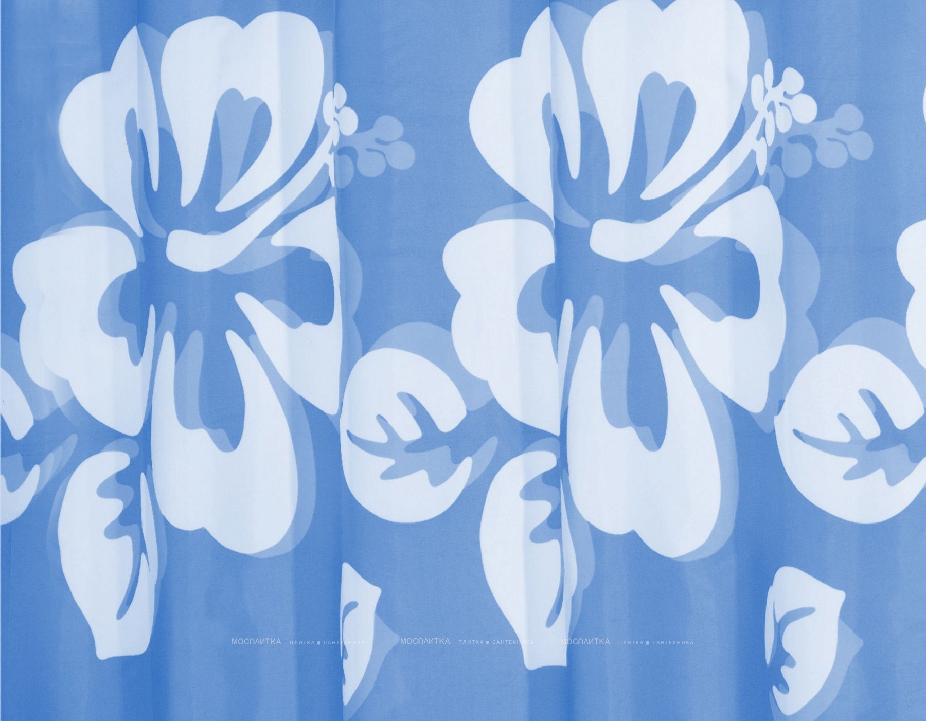 Штора для ванной Ridder Flowerpower синий, 42353 - изображение 3