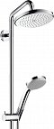 Душевая стойка Hansgrohe Croma 220 Showerpipe 27188000 EcoSmart - 3 изображение