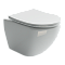 Комплект подвесной безободковый унитаз Ceramica Nova Metropol Rimless CN4002 с микролифтом + система инсталляции Envision CN1002W с кнопкой смыва Flat белый глянцевый и шумоизоляционной панелью - 2 изображение