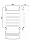 Полотенцесушитель водяной Aquanerzh лесенка дуга с полкой 70x60 - 2 изображение
