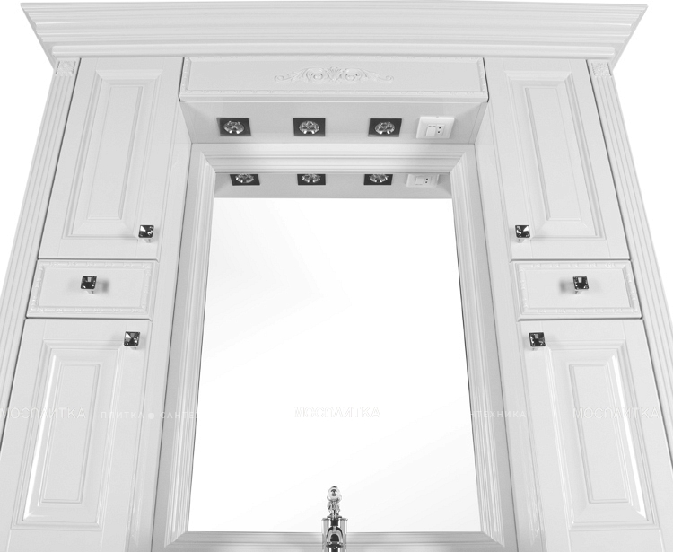 Зеркальный шкаф Aquanet Кастильо 140 белый - изображение 6