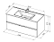 Тумба с раковиной Aquanet Алвита New 100 2 ящика, белый матовый - изображение 3