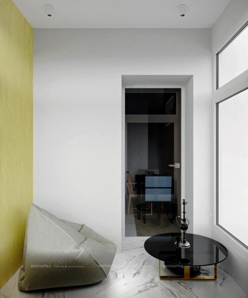Дизайн Балкон в стиле Современный в желтом цвете №13060 - 3 изображение