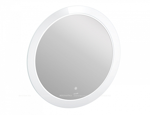 Зеркало Cersanit Led 012 design 88 см LU-LED012*88-d-Os с подсветкой, белый - 2 изображение
