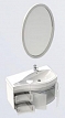 Комплект мебели для ванной Aquanet Сопрано 95 R распашн. двери белый - изображение 6