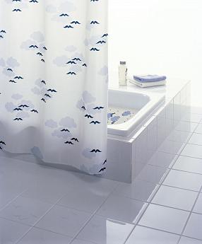Штора для ванных комнат Ridder Helgoland 46463 синяя/голубая