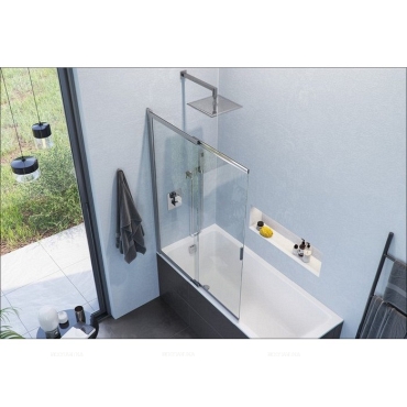 Шторка для ванны Excellent Liner 110 см (универсальная), KAEX.2920.1100.LP - 2 изображение