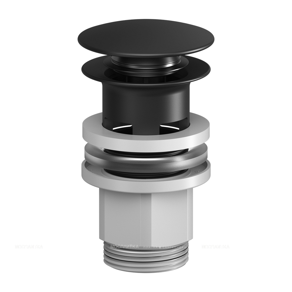 Донный клапан для раковины Am.Pm F0700P22 с переливом, матовый черный - изображение 2