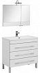 Комплект мебели для ванной Aquanet Верона 90 белый напольный 3 ящика