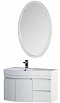 Комплект мебели для ванной Aquanet Сопрано 95 L распашн. двери белый - изображение 4