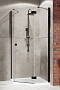 Душевая дверь Radaway Essenza New PTJ 62 см 385010-54-01R стекло прозрачное, профиль черный - 2 изображение